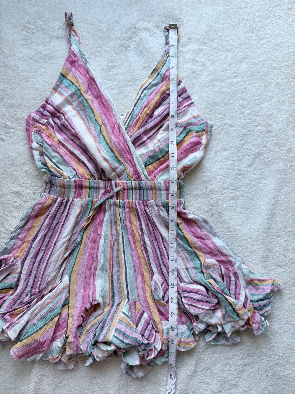 Colorful Striped Romper - Picture 8 of 8